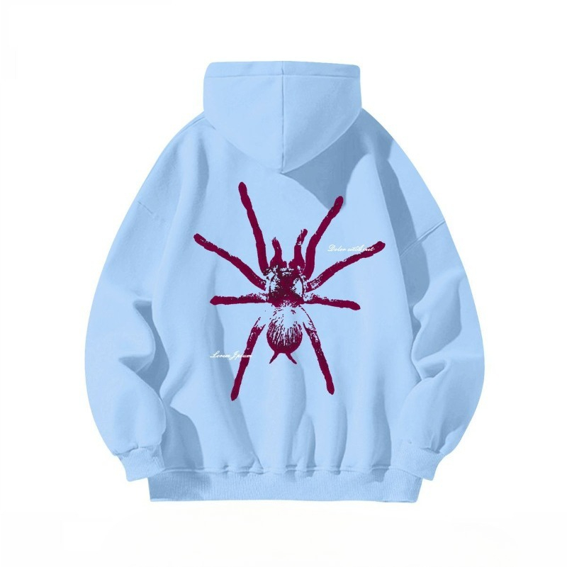 Streetwear Brand Aesthetic - Baggy Man Hoodies Vrije tijd Spider
