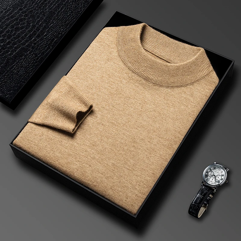 Streetwear Brand - Half Coltrui Gebreide Trui Nieuwe Herfst/Winter