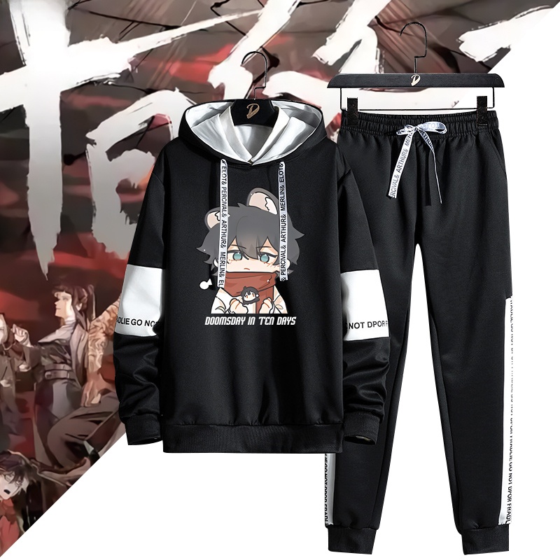 Streetwear Brand Collaborations - Anime Cartoon Collaboration Heren Hoodie Broek