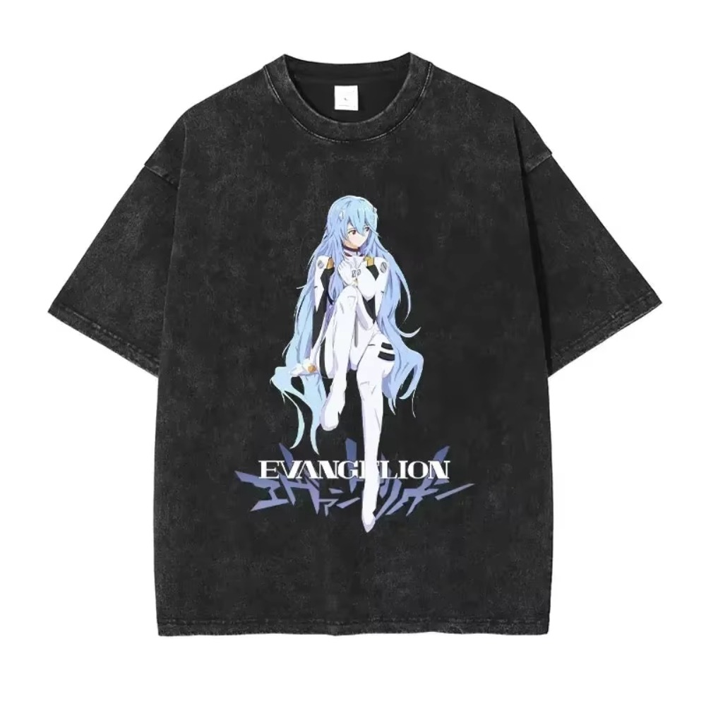 Streetwear Brand Shoes - Oversized heren T-shirts kleding EVA anime