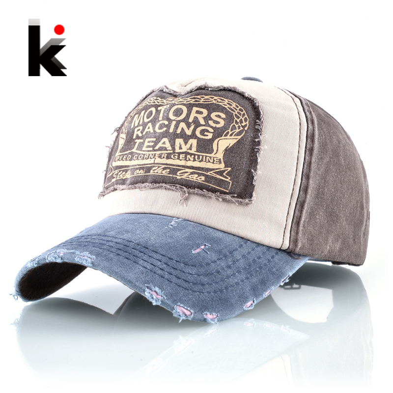 Streetwear Brand With K - Mode Gewassen Denim Baseball Cap Vrouwen