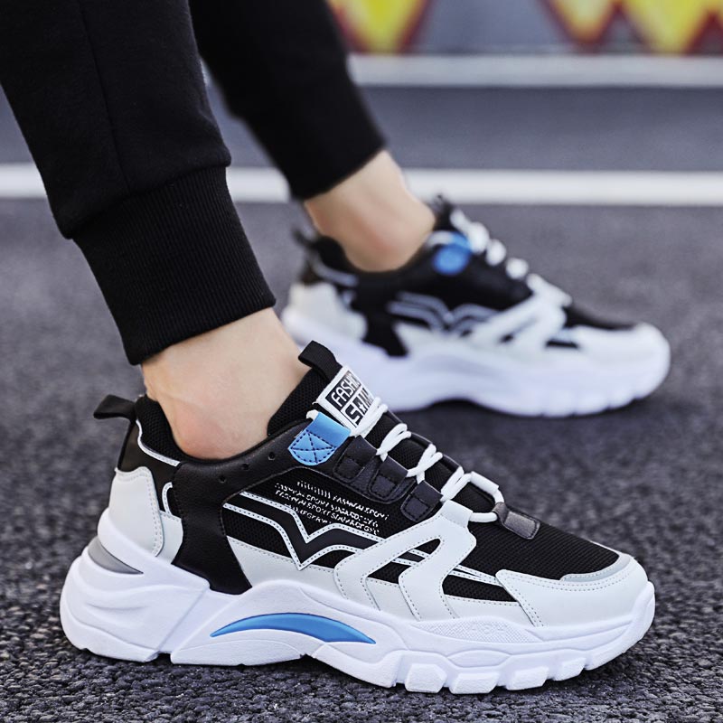 Streetwear Brand With White Flowers - Big Size Chunky Hoogte Man Sneakers