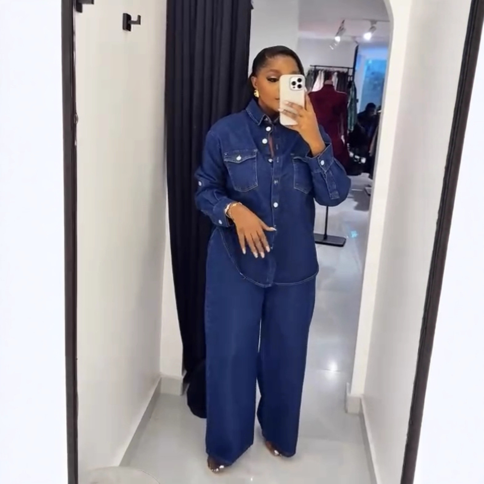 Jeans 2-delige sets dames deni - Streetwear Brand Pants recensie en prijs
