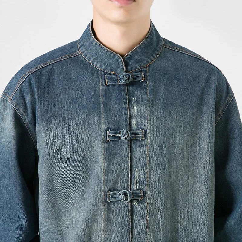 Chinese stijl denim jack heren - Streetwear Brand Pants recensie en prijs