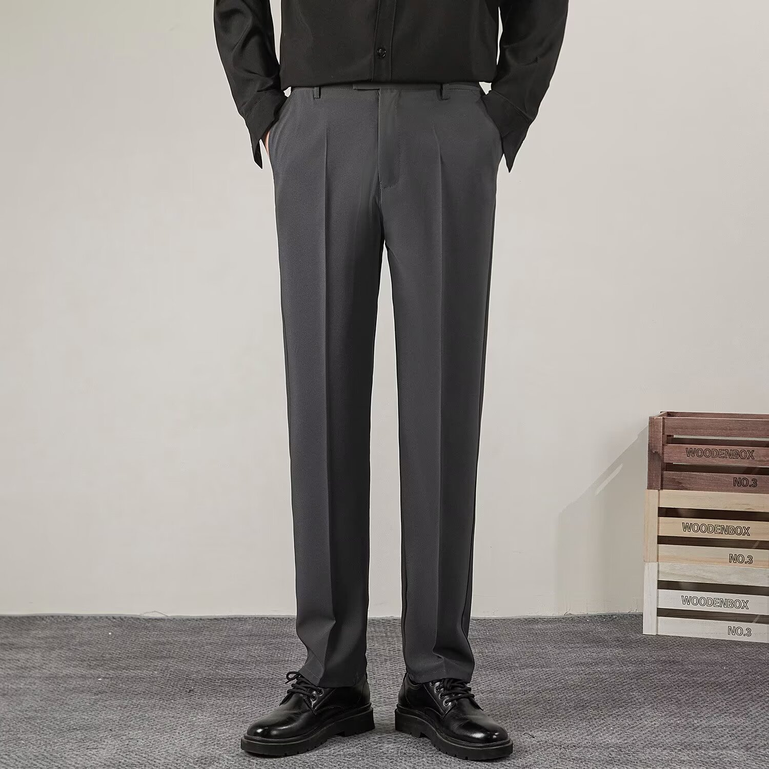 Zomer heren effen kleur rechte - Streetwear Brand Pants recensie en prijs